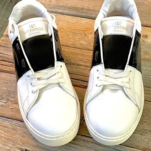 VALENTINO calfskin open sneakers - Picture 3 of 4